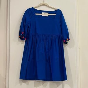 Pitusa Blue Dress with Sleeve Detail